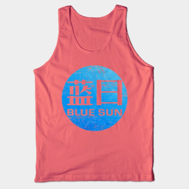 Blue Sun Tank Top by BrownWoodRobot